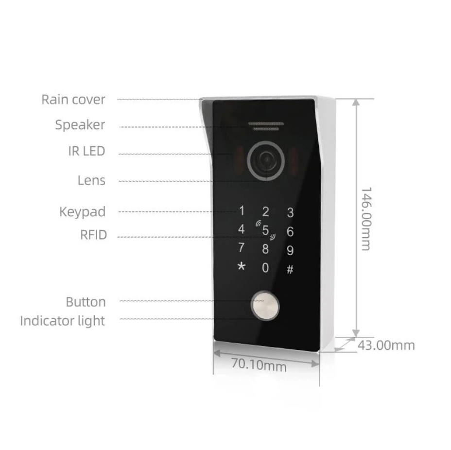 Наружный блок IP домофона 83225EPC