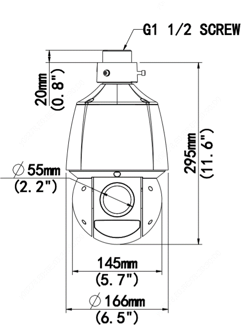 Камера видеонаблюдения  PTZ IPC6424SR-X25-VF 4MP; 25X; 