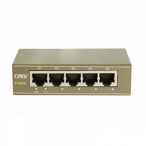 Гигабитный сетевой коммутатор на 5 портов ONV-H3005