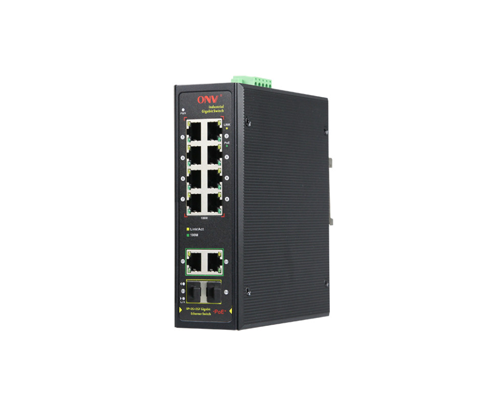 Индустриальный сетевой коммутатор PoE на 8 портов ONV-IPS31128PFB
